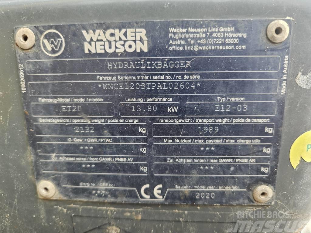 Wacker Neuson ET 20 소형 굴삭기 7톤 미만