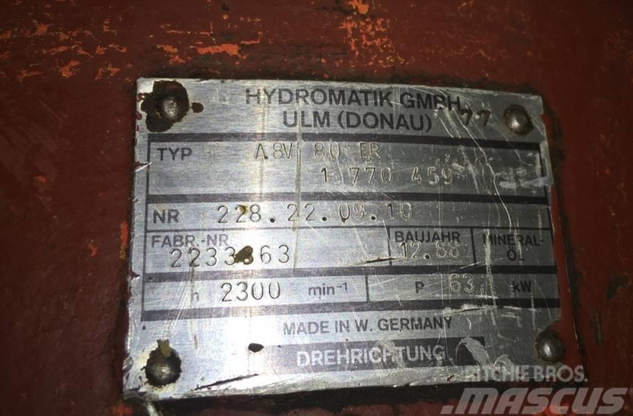 Hydromatik O&K RH6 Pompa hydrauliczna A8V 80 ER 유압식 기계