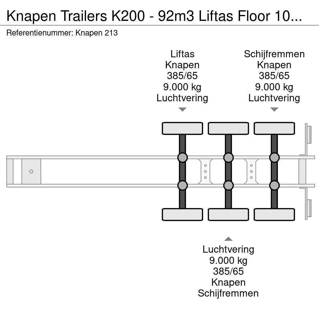Knapen Trailers K200 - 92m3 Liftas Floor 10mm APK/TUV 02- 보도면 세미트레일러