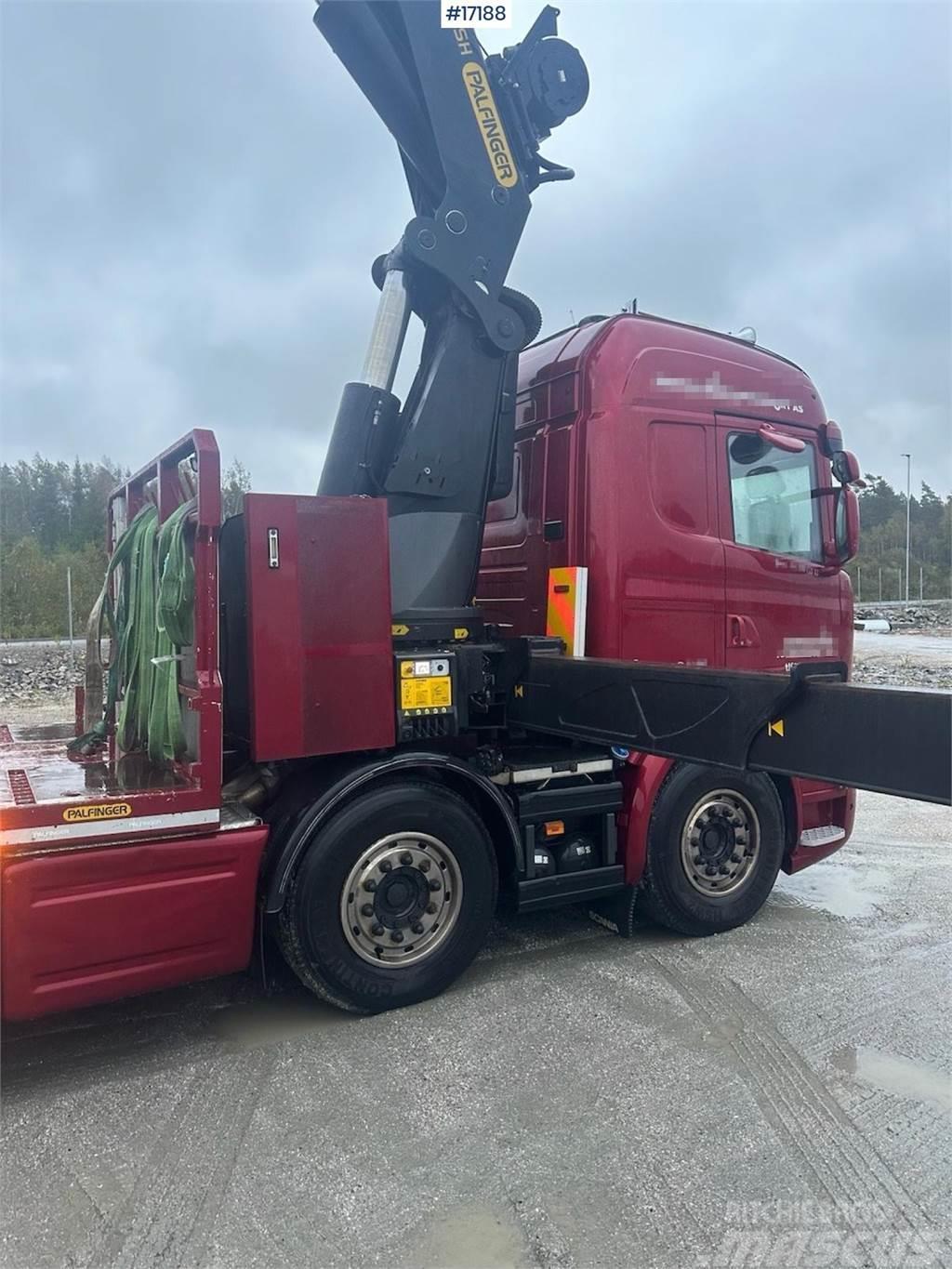 Scania R580 crane truck w/ 78 t/m Palfinger crane. Jib, w 크레인 트럭