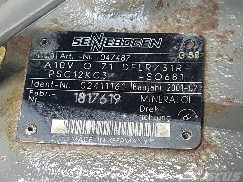 Sennebogen -Rexroth A10VO71DFLR/31R-Load sensing pump 유압식 기계