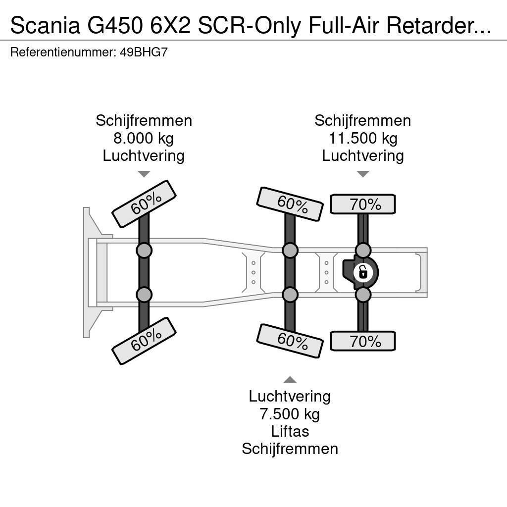 Scania G450 6X2 SCR-Only Full-Air Retarder EURO 6 739.180 트랙터 유닛