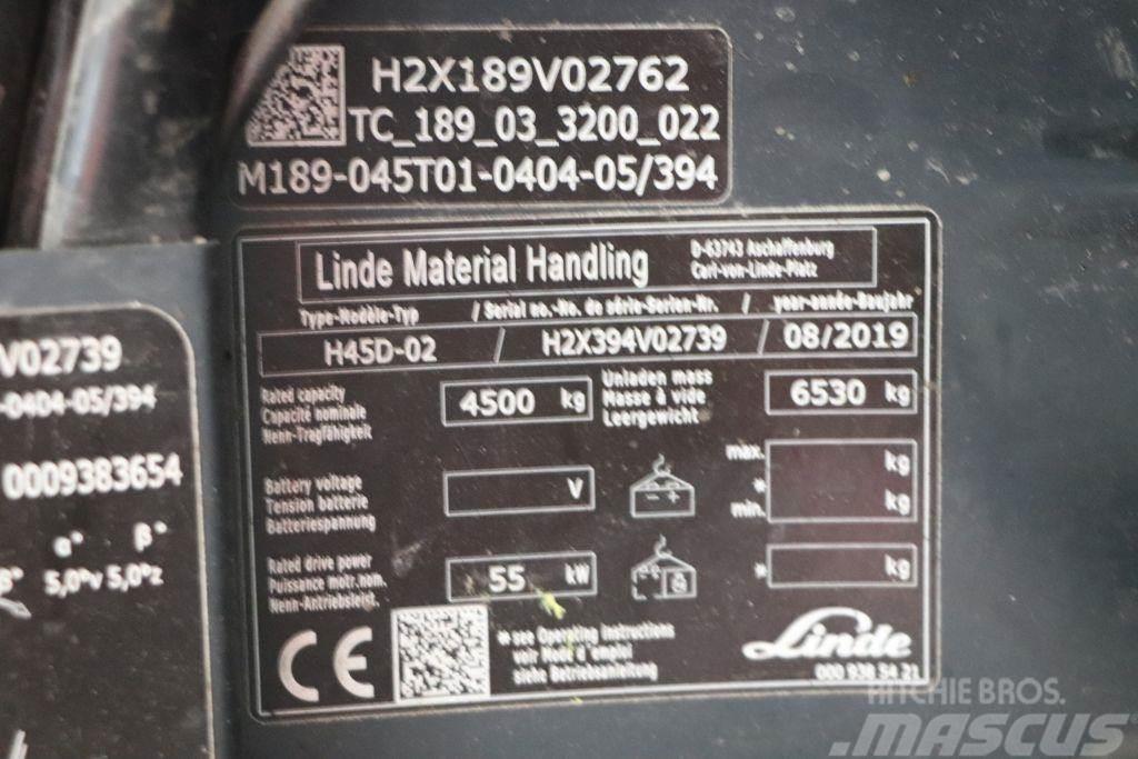 Linde H45D-02 디젤 지게차