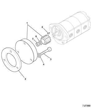 JCB - cuplaj pompa hidraulica - 45/911600 유압식 기계