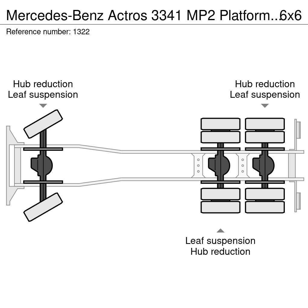 Mercedes-Benz Actros 3341 MP2 Platform Twistlocks for 20ft Conta 플랫베드/드롭사이드 트럭