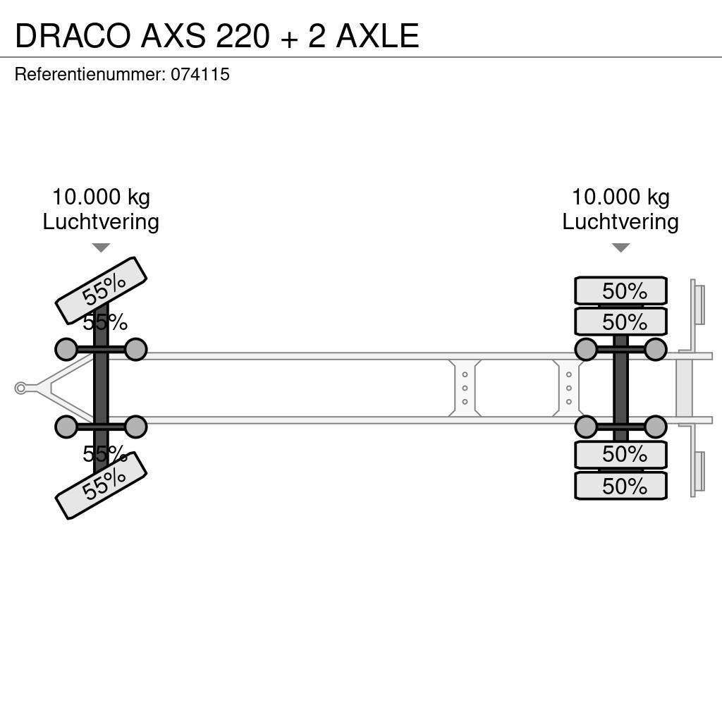 Draco AXS 220 + 2 AXLE 커튼사이더 트레일러