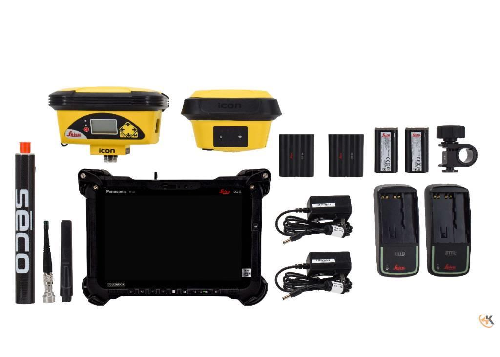 Leica iCON iCG60 & iCG70 900MHz Base/Rover w/ CC200 iCON 기타 부품  