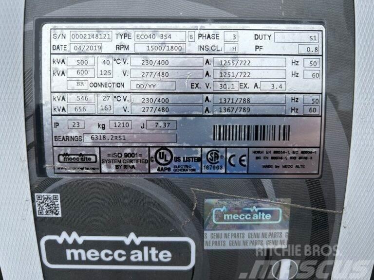 CAT Mecc Alte Eco40 3S4 - Unused - 600 kVa 기타 발전기
