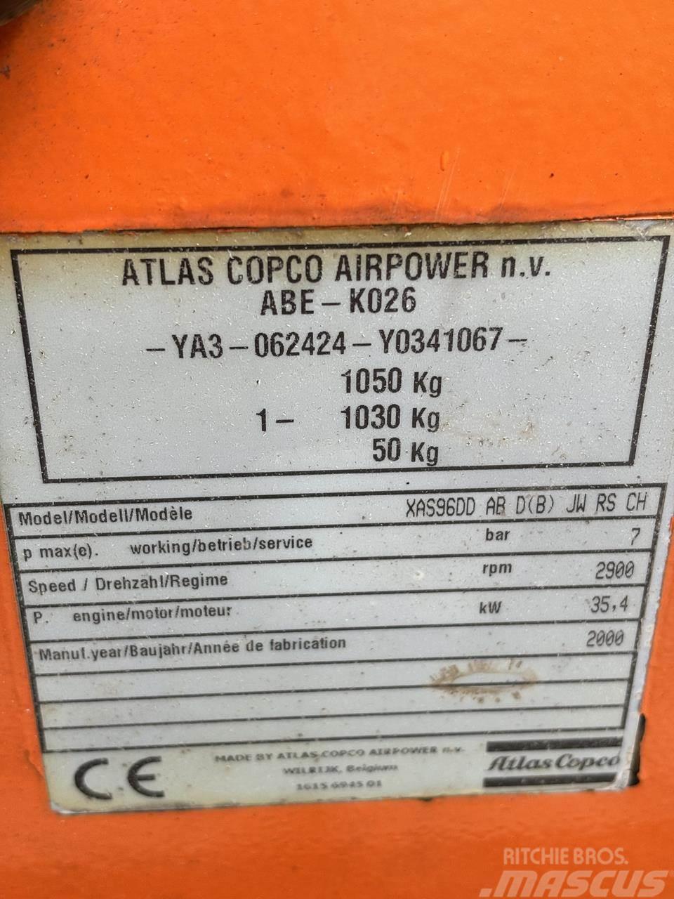 Atlas Copco XAS 97 DD 콤푸레샤