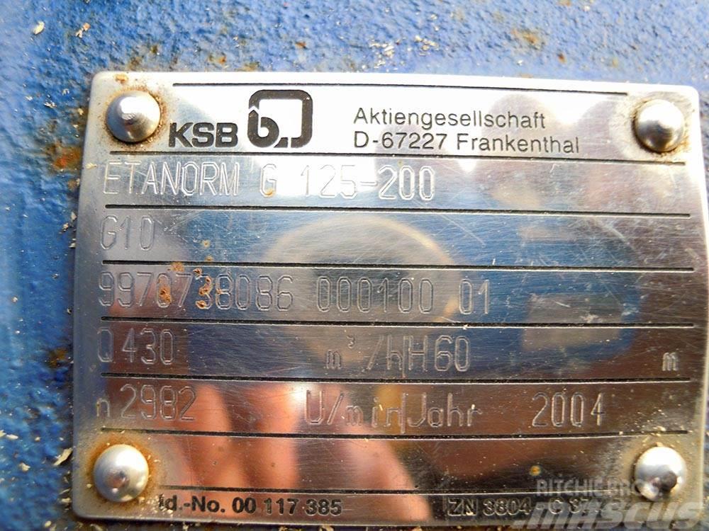 KSB ETANORM G 125-200 폐기물 펌프