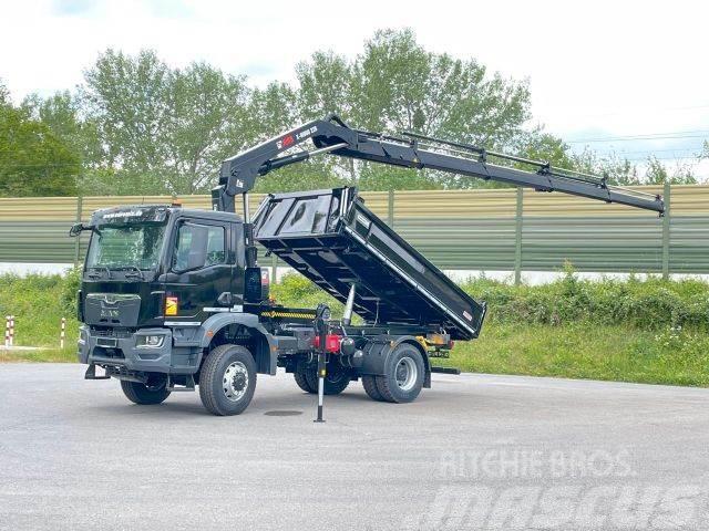 MAN TGM 18.320 4x4 Euro6e Hiab X Hiduo 228-4 덤프 트럭