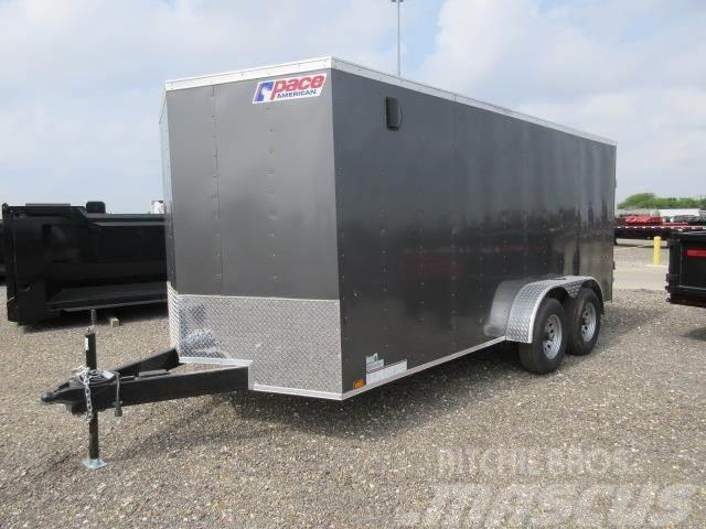 Pace American 7'X16' ENCLOSED TRAILER WITH REAR RAMP DO 박스 바디 트레일러