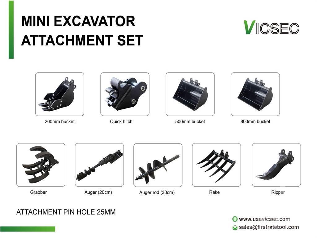  VICSEC Quantity of (9) Excavator Attac ... 기타 부품  