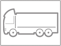 인터내셔널 7400, 2019, 새시 운전실 트럭